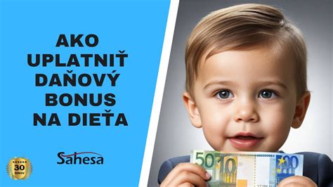 Ako si uplatniť daňový bonus na dieťa