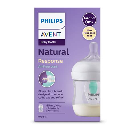Ilustrácia cumlíku AVENT Natural Response s prietokom mlieka