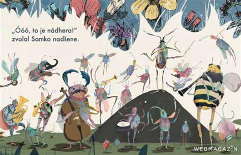 Ilustrácia detskej knihy s básňami