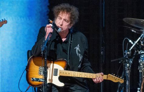 Bob Dylan na pódiu