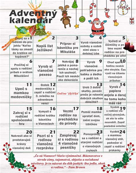 Kalendár zápisov do škôlky