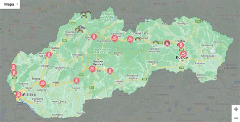 Mapa s informáciami o dostupnosti a odporúčaniach pre IUD