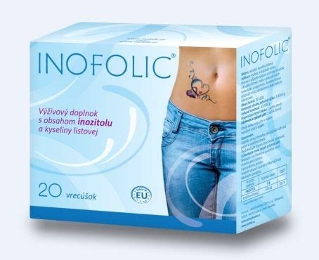 Schéma účinkov myo-inozitolu a kyseliny listovej na plodnosť ženy