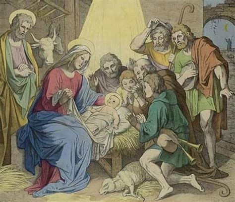 Pastieri sa klaňajú novonarodenému Ježiškovi