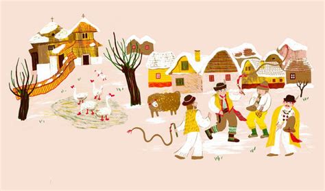 Ilustrácia moderného kozína s jaslami a napájačkami