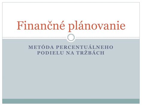 Finančné plánovanie pre rodinu