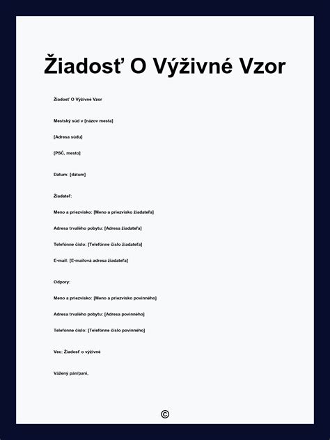 Grafické znázornenie procesu podania žiadosti o náhradné výživné