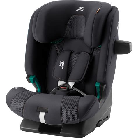 Rozloženie autosedačky Britax Römer s vyznačenými bezpečnostnými prvkami