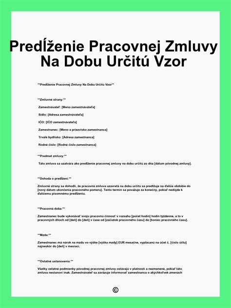 Ilustrácia pracovnej zmluvy na dobu určitú