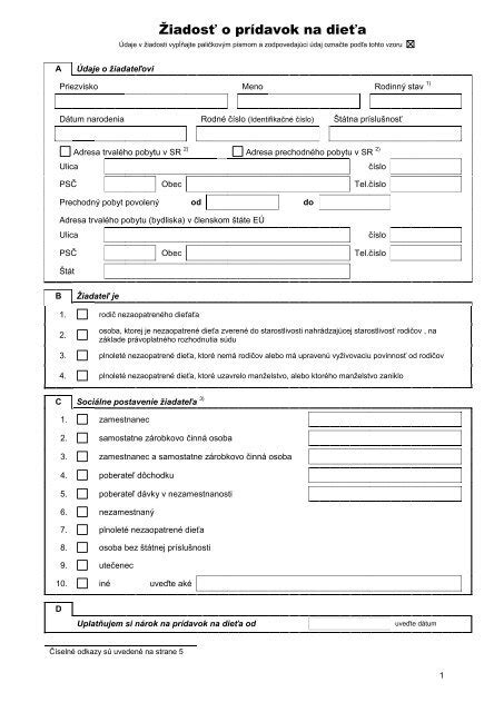Infografika: Ako si vybaviť prídavky na dieťa