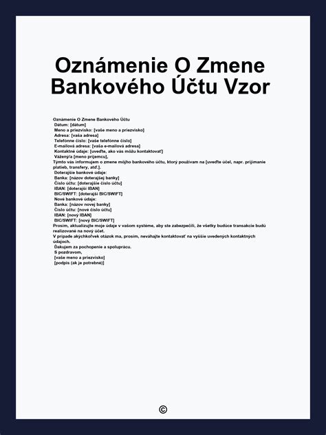 Ilustrácia zmeny bankového účtu