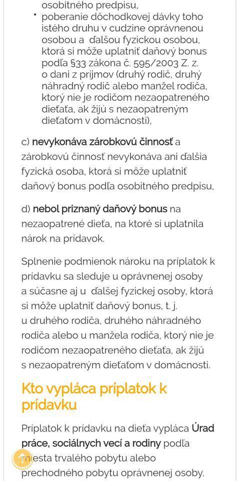 Prídavok na dieťa a príplatok k prídavku na dieťa podľa zákona