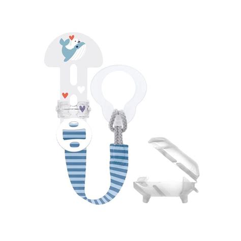 Schéma s piktogramami znázorňujúcimi umývanie, sušenie a pripevnenie obalu na cumlík