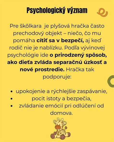 Infografika: Prečo deti vyrastajú s plyšákom - význam a využitie ako prechodový objekt