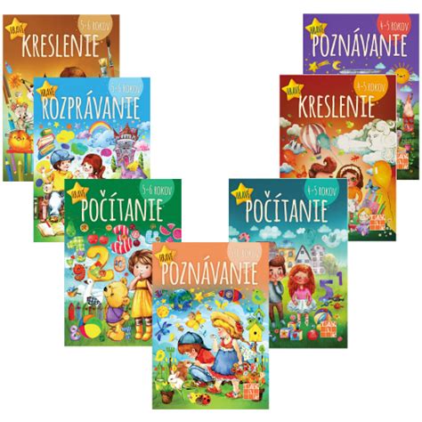 Obaly kníh a pracovných zošitov pre predškolákov