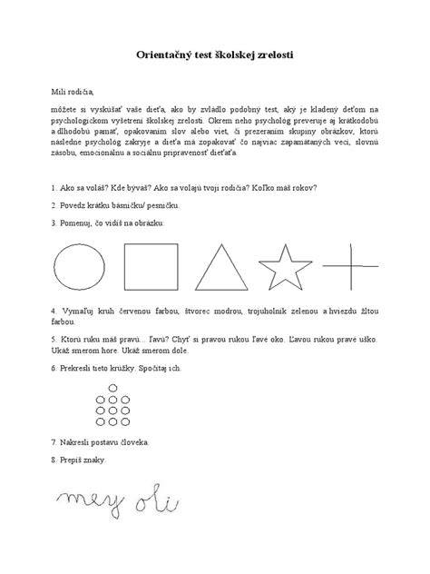 Infografika: Predstavený orientačný test školskej zrelosti
