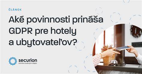 Infografika: Základné práva a povinnosti v GDPR pre hotely a ubytovacie zariadenia