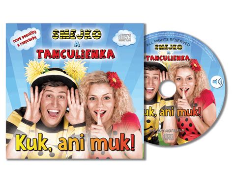 Ilustrácia z DVD Kuk, ani muk! s postavami Smejko a Tanculienka