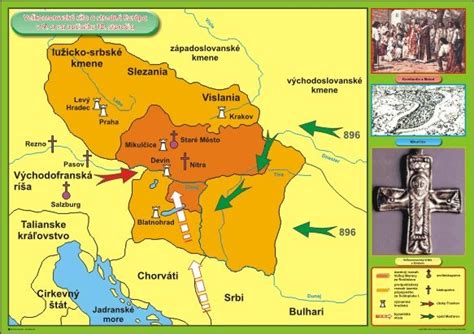 Mapa Veľkomoravskej ríše