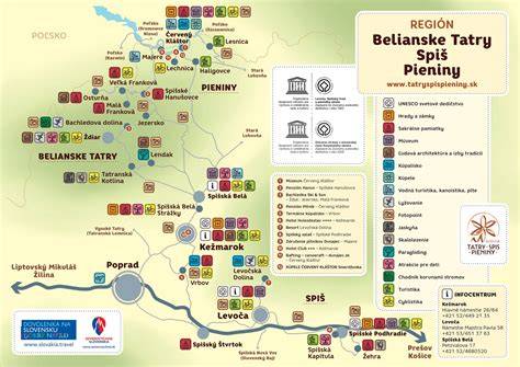 Mapa regiónu Moravskej Amazonie a bodov pútnickej trase vo Frivalde