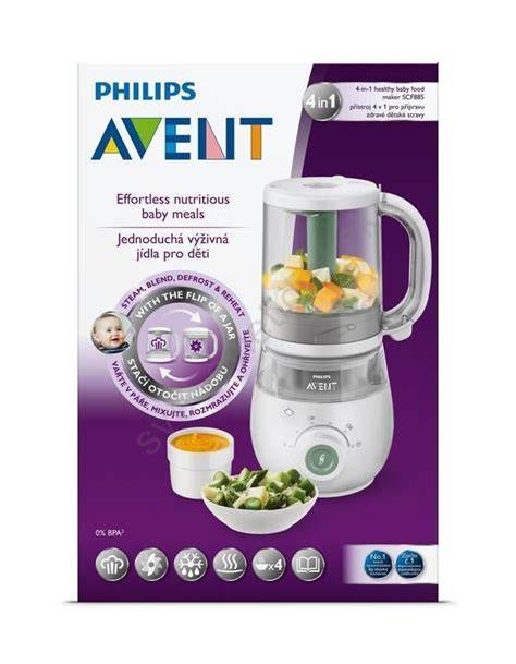 Parný hrniec s mixérom Philips Avent 4v1 - modulárne prevedenie a kapacita nádoby 1000 ml