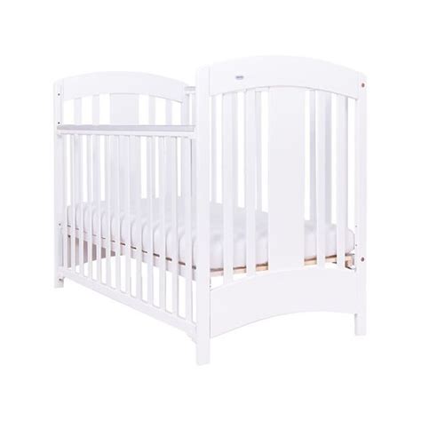 Biela detská postieľka 120x60 cm so sťahovacou bočnicou