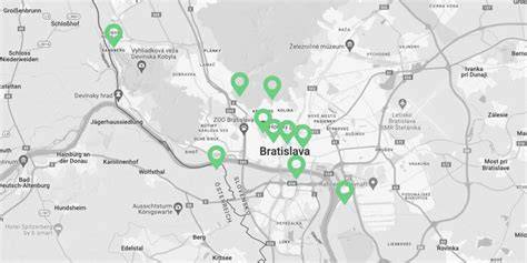 Mapa Bratislavy: Najlepšie miesta na doručenie krabičkovej diéty