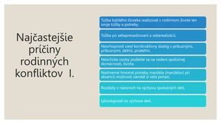 Infografika: Príčiny a následky rodinných konfliktov