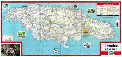 Mapa Jamajky s Nine Mile a Kingston