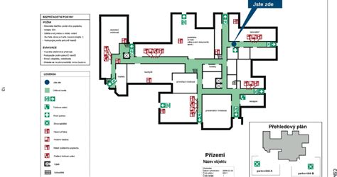 Plán poschodí zariadenia pre seniorov