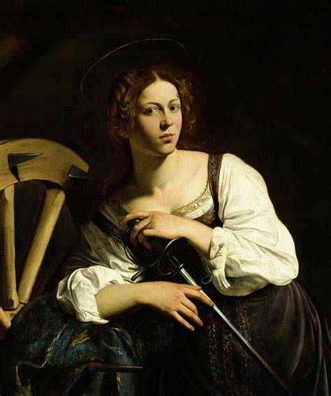 Caravaggio Saint Catherine of Alexandria pictorial analysis image