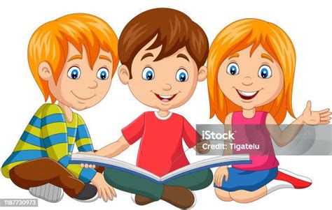 Ilustrácia dieťaťa šťastne čítajúceho knihu