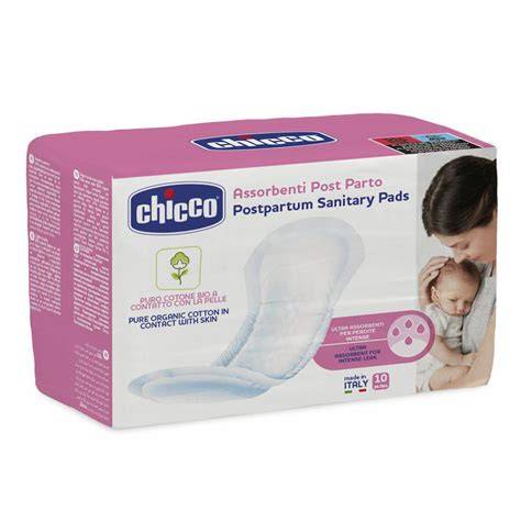 CHICCO popôrodné vložky - vizuál balenia a tvar