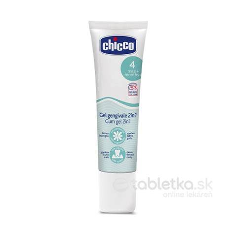 Infografika: Zloženie Chicco zubného gél s harmančekom
