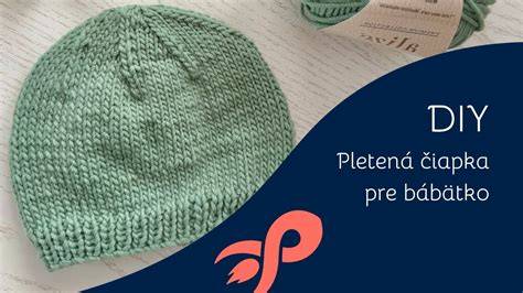 pletená čiapka v priebehu práce