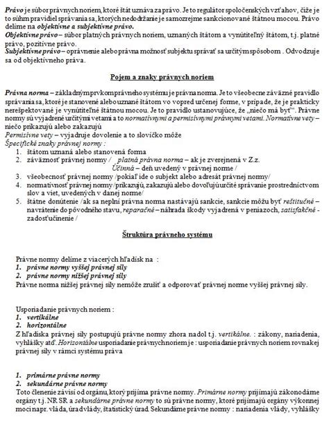 Štruktúra právneho systému na Slovensku