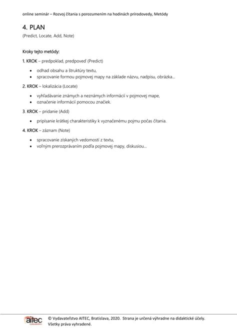 Check-list: 14-dňový plán rozvoja čítania s porozumením