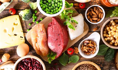 Ukážka zdravého jedálnička s vysokým obsahom bielkovín