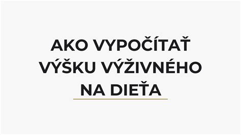 Infografika: Faktory určujúce výšku výživného