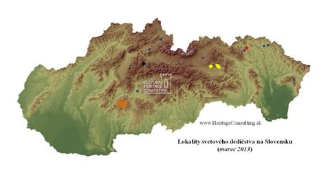 Mapa pamätníkov druhého svetového konfliktu na Slovensku
