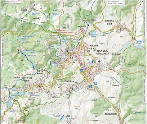 Ilustračná mapa okolia zariadenia Rozprávkové jasličky a jeho poloha v Banskej Bystrici