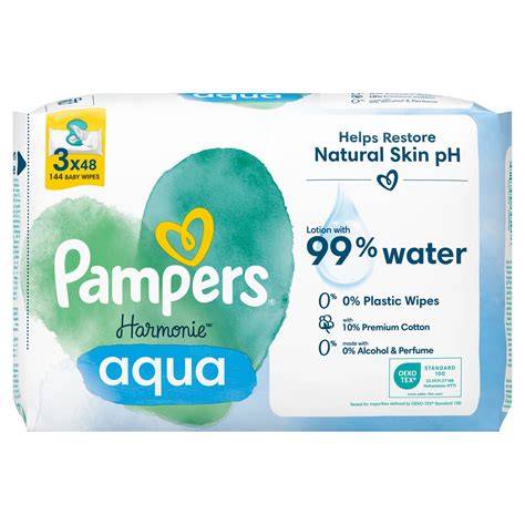 Infografika: Zloženie Pampers Aqua Pure vs Pampers Harmonie Aqua