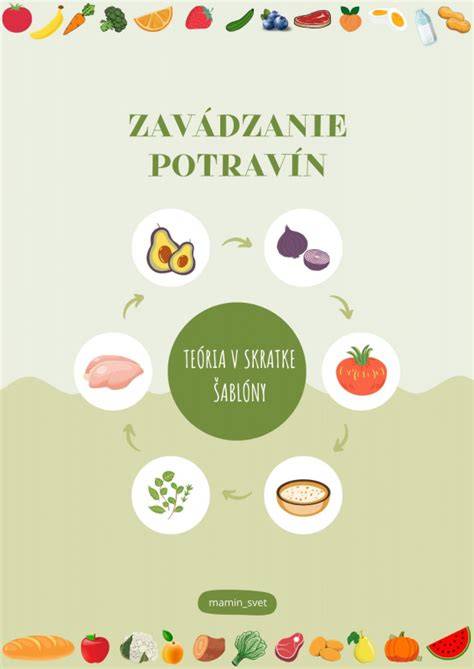 Graf ukazujúci päť skupín potravín a ich význam pre deti