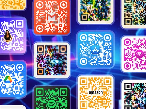 Príklady rôznych farebných schém QR kódov
