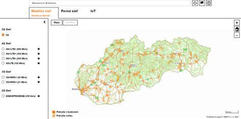 Mapa pokrytia doručenia EASYDIET po celom Slovensku