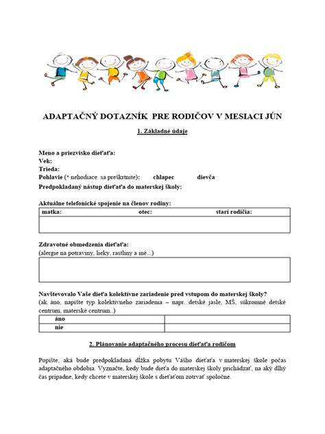 Výživa detí v predškolskom veku: dotazník pre rodičov a praktické rady