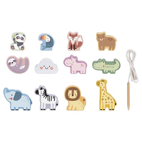 Ilustrácia drevenej knižky s motívom zvieratiek