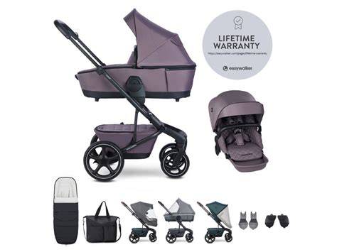 Easywalker Set XXL Harvey5 Premium Granite Purple - dvojkombinácia s kompletným príslušenstvom