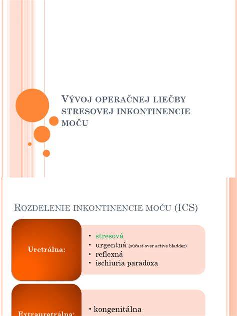 Diagram: priebeh liečby inkontinencie a rozhodovacie schémy