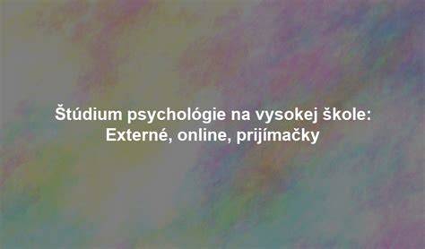 Externé štúdium pôrodná asistencia: informácie a porovnanie foriem štúdia na Slovensku